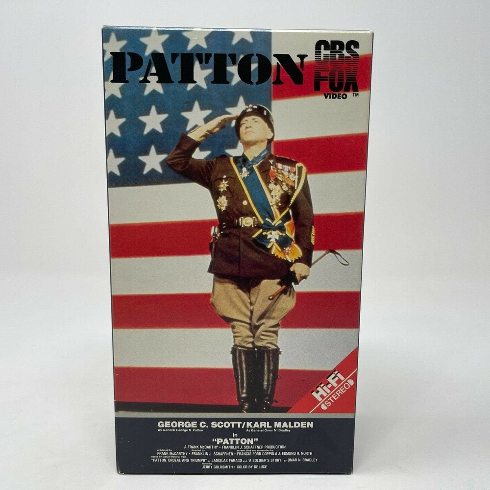 PATTON VHS, 2 Tape Set 1986 George C. Scott C5